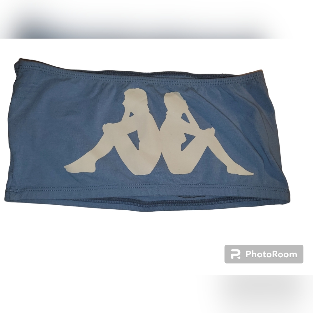 A blue Kappa tube top